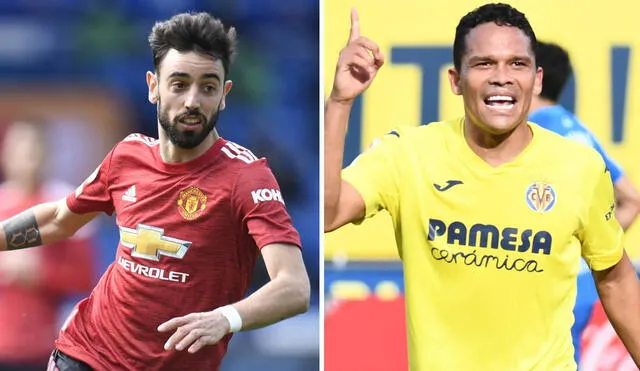 Manchester United va en busca de su cuarto título europeo; Villarreal quiere alcanzar la gloria eterna por primera vez en su historia. Foto: composición AFP