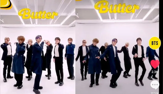 BTS sigue rompiéndola con "Butter" y esta vez quiere volver viral su reto TikTok. Foto: composición LR