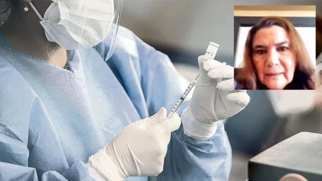 Gloria Petrovich fue a vacunarse pero no figuraba en el padrón del Minsa. Foto: composición LR/ captura de pantalla MAM