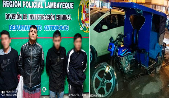 Detenidos serán investigados por el Ministerio Público de Lambayeque. Foto: PNP