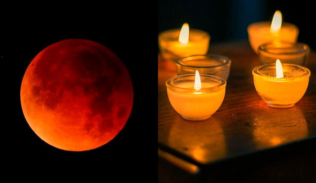 Los rituales de eclipse lunar permitirán canalizar las energías positivas del aura, según el esoterismo. Foto: composición/AFP/difusión