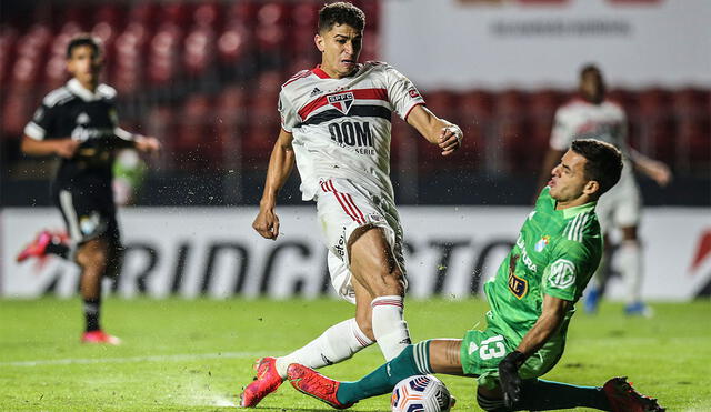 Sao Paulo venció a Sporting Cristal en el Morumbí por la fecha 6 del grupo E de la Copa Libertadores 2021. Foto: AFP