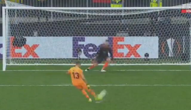 Rulli anotó el penal 11 de Villarreal ante Manchester United. Foto: ESPN