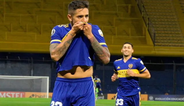 Boca Juniors y The Strongest juegan en La Bombonera por la fecha 6 del grupo C de la Copa Libertadores 2021. Foto: EFE