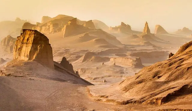 La temperatura del suelo en el desierto de Lut ha alcanzado los 80,8 °C. Foto: difusión