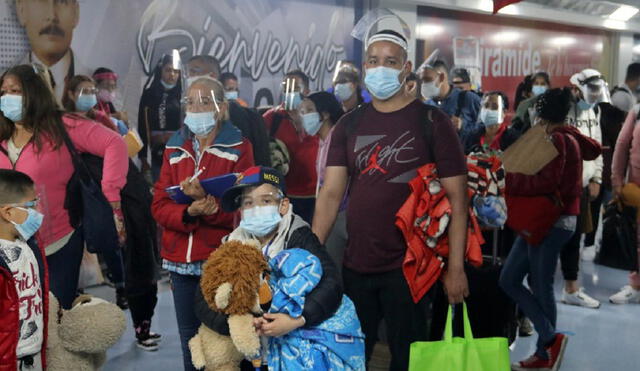 Alrededor de 1.000 personas se han devuelto en 2021 provenientes del Perú. Foto: Cancillería de Venezuela