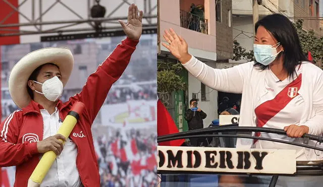 Empate técnico entre Fujimori y Castillo, según sondeo de Datum. Candidatos tendrán debate este 30 de mayo en Arequipa. Foto: composición / Antonio Melgarejo /Johan Clug