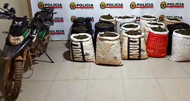 Droga fue puesta a disposición del Área Antidrogas de Trujillo. Foto: PNP