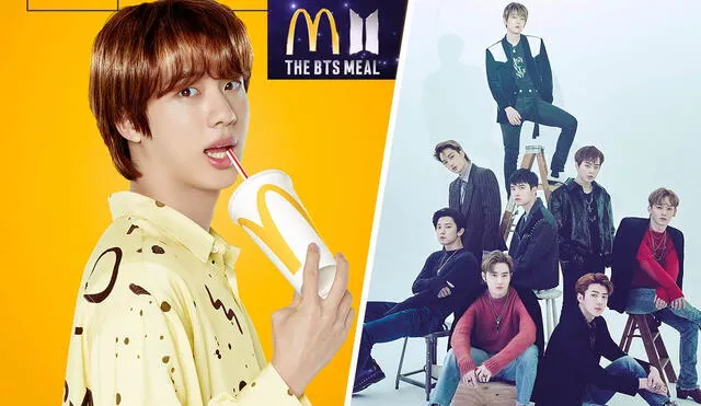 Carteles con error fueron usados en local de McDonald's durante el lanzamiento del BTS Meal. Foto: composición BIGHIT/SM