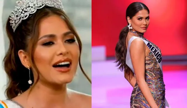 La Miss Universo Andrea Meza sorprendió con su talento para el canto, durante una entrevista para el canal TV Azteca. Foto: Andrea Meza Instagram