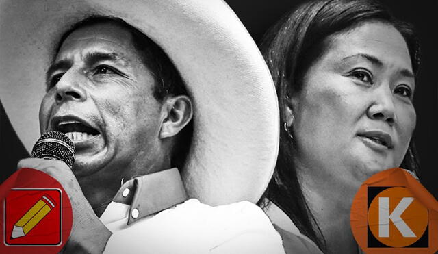 Castillo y Fujimori se enfrentarán en la segunda vuelta electoral el próximo 6 de junio. Foto: composición/La República