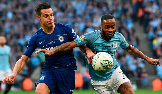 La última vez que Manchester City se enfrentaron en una final fue en la Copa de la Liga inglesa 2018/19. Foto: AFP