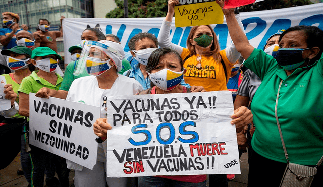 Venezuela se encuentra en los últimos puestos de Latinoamérica en inmunización contra el coronavirus. Foto: EFE