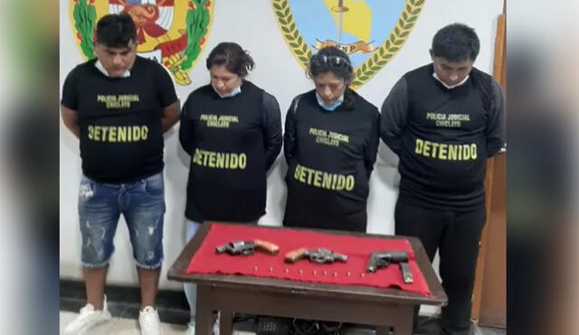 Ellos fueron detenidos el 24 de mayo del 2021 en el distrito de La Victoria (Chiclayo). Foto: PNP