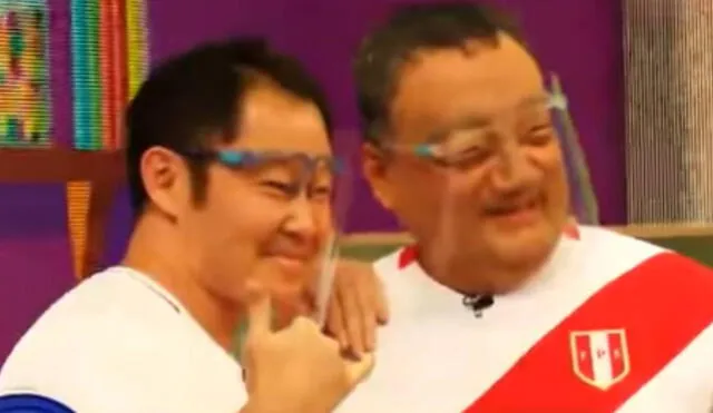 Kenji y 'Kenjo' en el programa de Jorge Benavides. Foto: captura ATV.