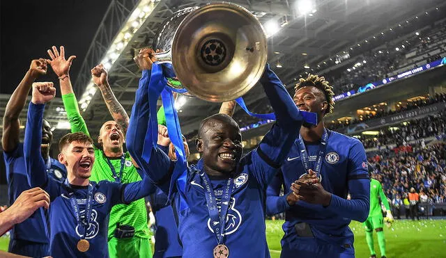 N'Golo Kanté ha ganado la Europa League y Champions League con el Chelsea. Foto: AFP