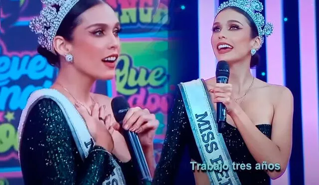 La Miss Perú 2020 habló de su infancia al lado de sus padres y abuelos. Foto: captura/América TV