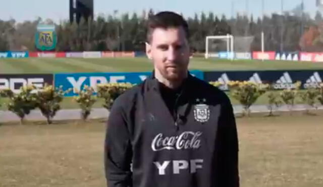 Lionel Messi es el actual capitán de la selección argentina de fútbol. Foto: captura AFA