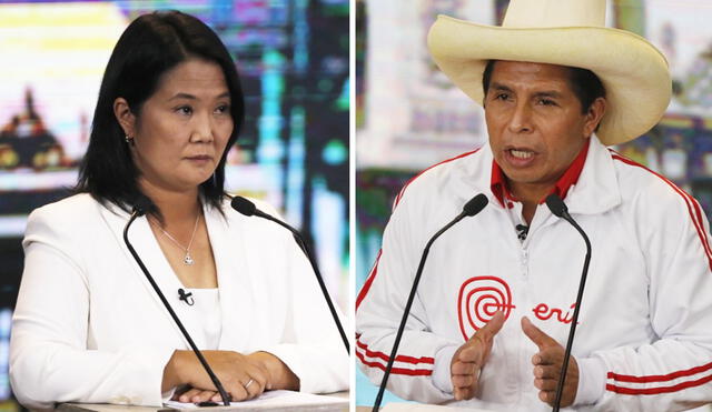 Keiko Fujimori calificó de "tira piedra" a Pedro Castillo durante el debate presidencial. Foto: Oswald Charca/La República