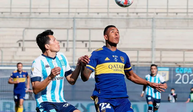 Boca iguala ante Racing por las semifinales de la Copa de la Liga Profesional Argentina 2021. Foto: AFA