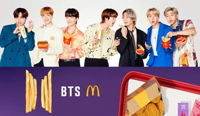 BTS es el primer grupo en colaborar con McDonald's en la última década. Foto: composición LR / McDonald's