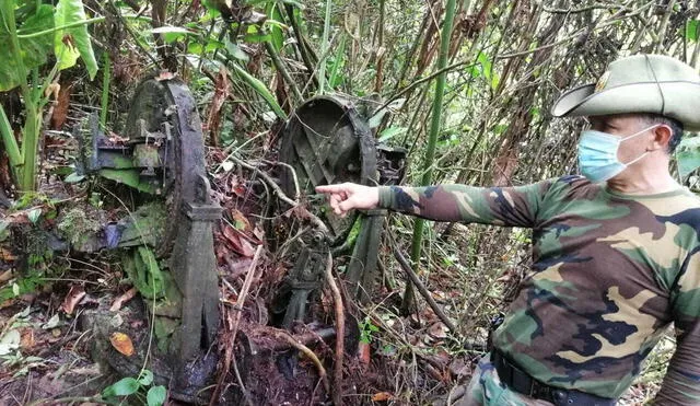 PNP encontró material de guerra en Cenepa. Foto: PNP