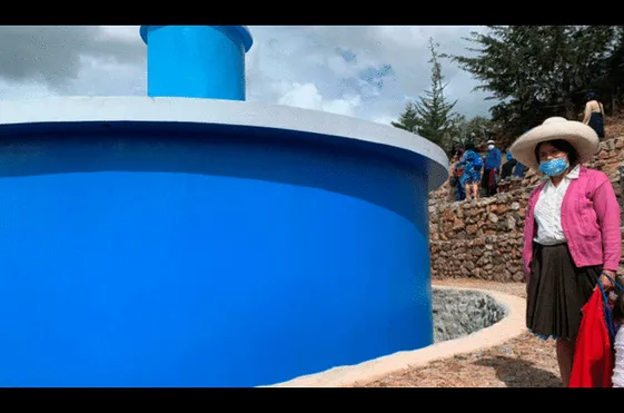 La construcción de un reservorio tiene como finalidad mejorar las condiciones de vida de la población. Foto: Gobierno Regional de Cajamarca