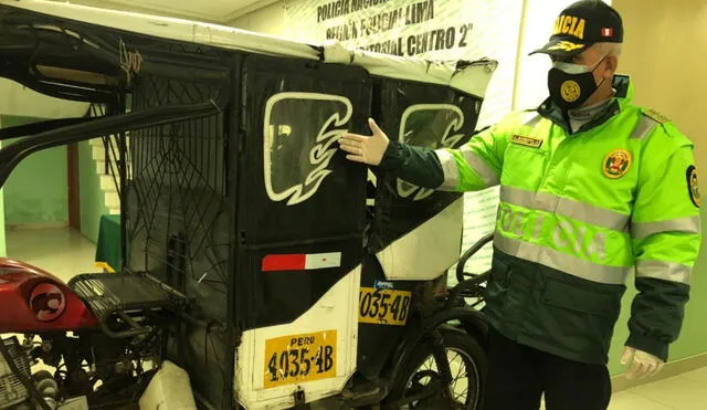 La Policía sospecha que la mototaxi también habría sido robada por los presuntos delincuentes. Foto: César Zorrilla / URPI - LR