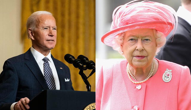 Joe Biden y la reina británica se encontrarán al día siguiente del cumpleaños de la monarca, con ello se habrá reunido con los trece presidentes de los catorce últimos que tuvo los EE. UU. Foto: composición EFE / difusión