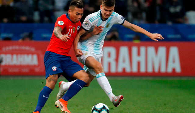 El último choque oficial Argentina vs. Chile, por la Copa América 2019, terminó con victoria albiceleste 2-1. Foto: EFE