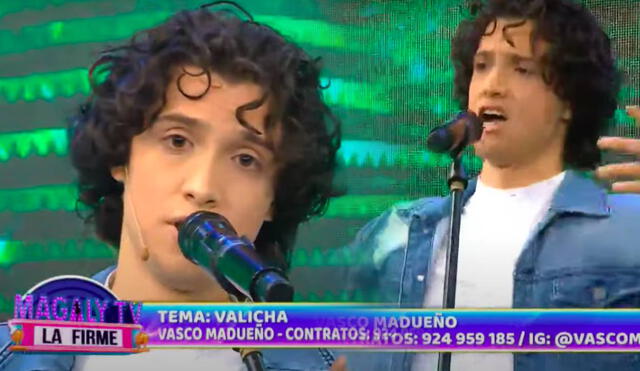 Vasco Madueño llegó al set para una entrevista con Magaly Medina. Foto: captura ATV
