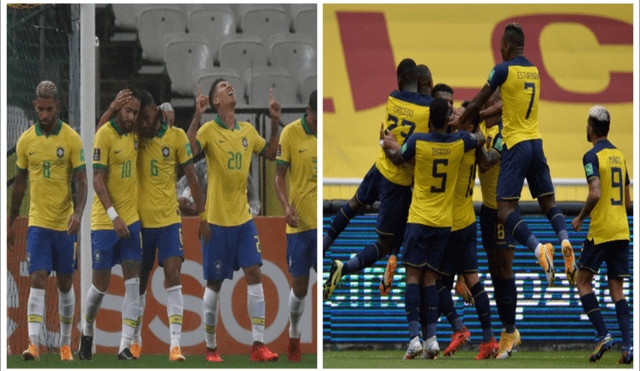 Brasil vs Ecuador se enfrentan por las Eliminatorias rumbo a Qatar 2022. Foto: composición EFE