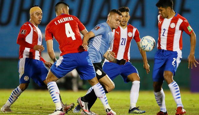 Paraguay sacó un punto en Uruguay por la fecha 7 de las Eliminatorias Qatar 2022. Foto: EFE