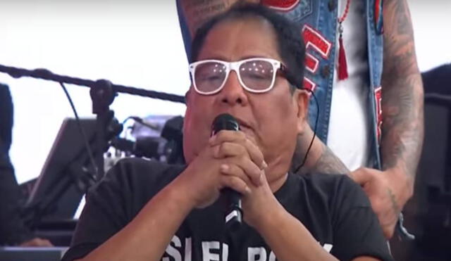 Rockero apoya al candidato de Perú Libre. Foto: captura América TV