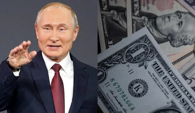 El presidente apuntó que Rusia no quiere politizar el posible rechazo al dólar. Foto: composición LR/AFP
