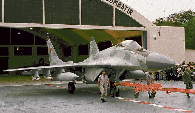 Corrupción. El régimen de Alberto Fujimori presentó los MiG-29 de Bielorrusia como una extraordinaria compra, cuando lo cierto fue que era un completo robo. Foto: difusión