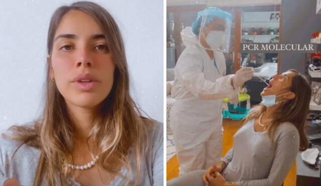 Korina Rivadeneira se realizó prueba para descartar el coronavirus. Foto: captura de Instagram
