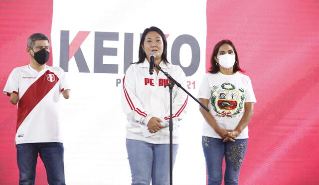 En el boca de urna de Ipsos Perú/América TV, la lideresa del fujimorismo está primera, aunque con una ventaja de 0,6 puntos porcentuales. Foto: Marco Cotrina/La República