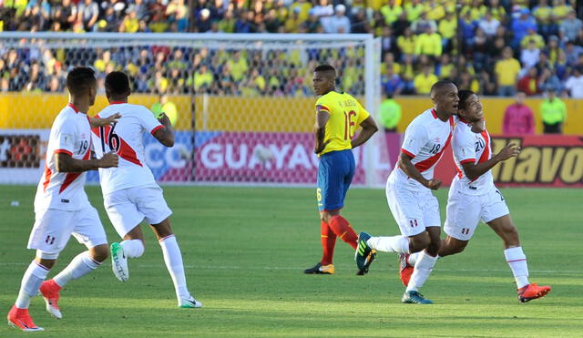 En aquel duelo del 2017, Perú se impuso con goles de Edison Flores y Paolo Hurtado. Foto: AFP