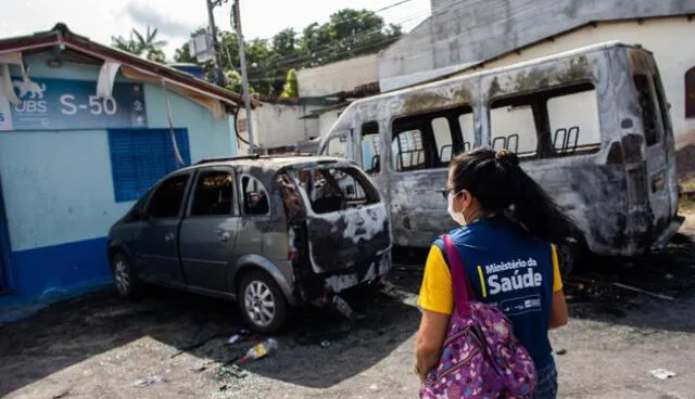 En los últimos días se realizaron ataques por parte de grupos delincuenciales en la ciudad de Manaos. Foto: EFE