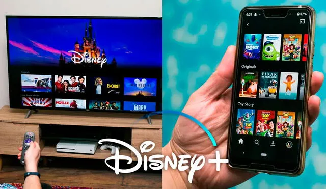 Disney Plus está disponible a través de su app en determinados Smart TV y teléfonos móviles. Foto: composición/CNET/Disney Plus