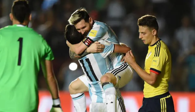 En su último encuentro por eliminatorias Argentina superó a Colombia por 3-0. Foto: AFP