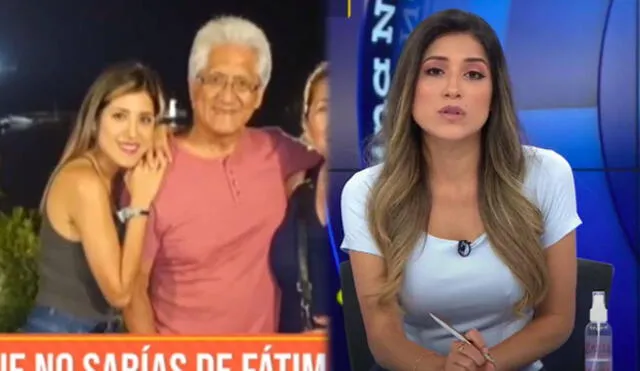 Fátima Aguilar recuerda los bellos momentos que pasó junto a su papá. Foto: captura Latina