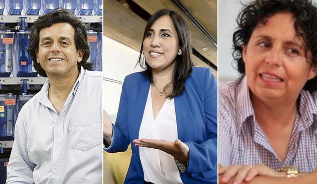 Edward Málaga, Flor Pablo y Susel Paredes son los congresistas electos del Partido Morado. Foto: composición/La República