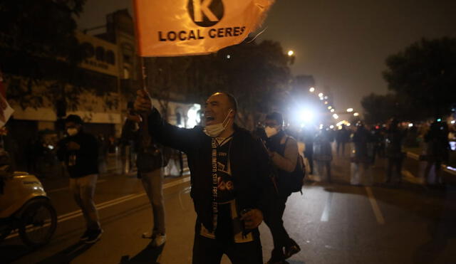Simpatizantes de Fuerza Popular salen a las calles a manifestarse. Foto: Aldair Mejía/La República