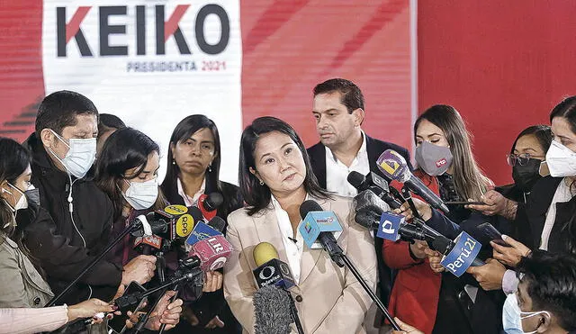 Cargos. Fujimori es acusada por lavado de activos, organización criminal y otros delitos. Foto: Antonio Melgarejo/La República