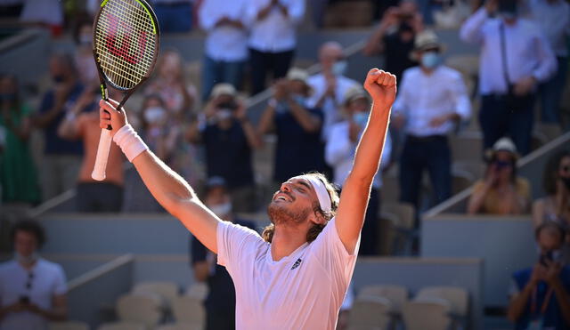 Stefanos Tsitsipas clasificó a la final del Grand Slam tras disputar cuatro semifinales. Foto: Roland Garros