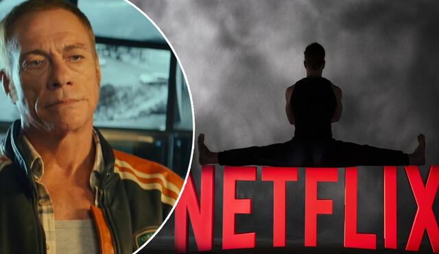 Jean Claude Van Damme presenta su nueva película en Netflix. Foto: composición/Netflix