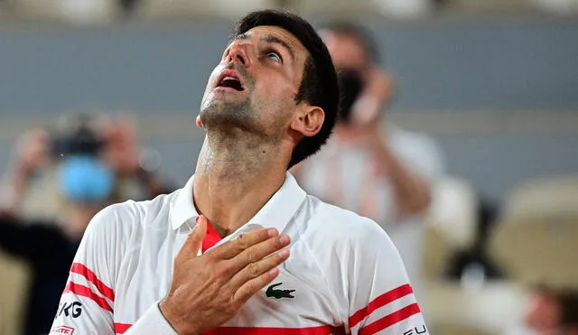 Djokovic jugará ante Stefanos Tsitipas en la final de Roland Garros. Foto: AFP/Martin Bureau