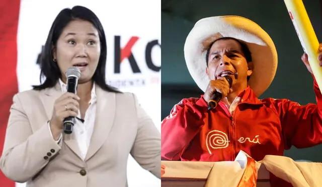Pedro Castillo y Keiko Fujimori disputaron la segunda vuelta presidencial el último domingo 6 de junio. Foto: Composición LR